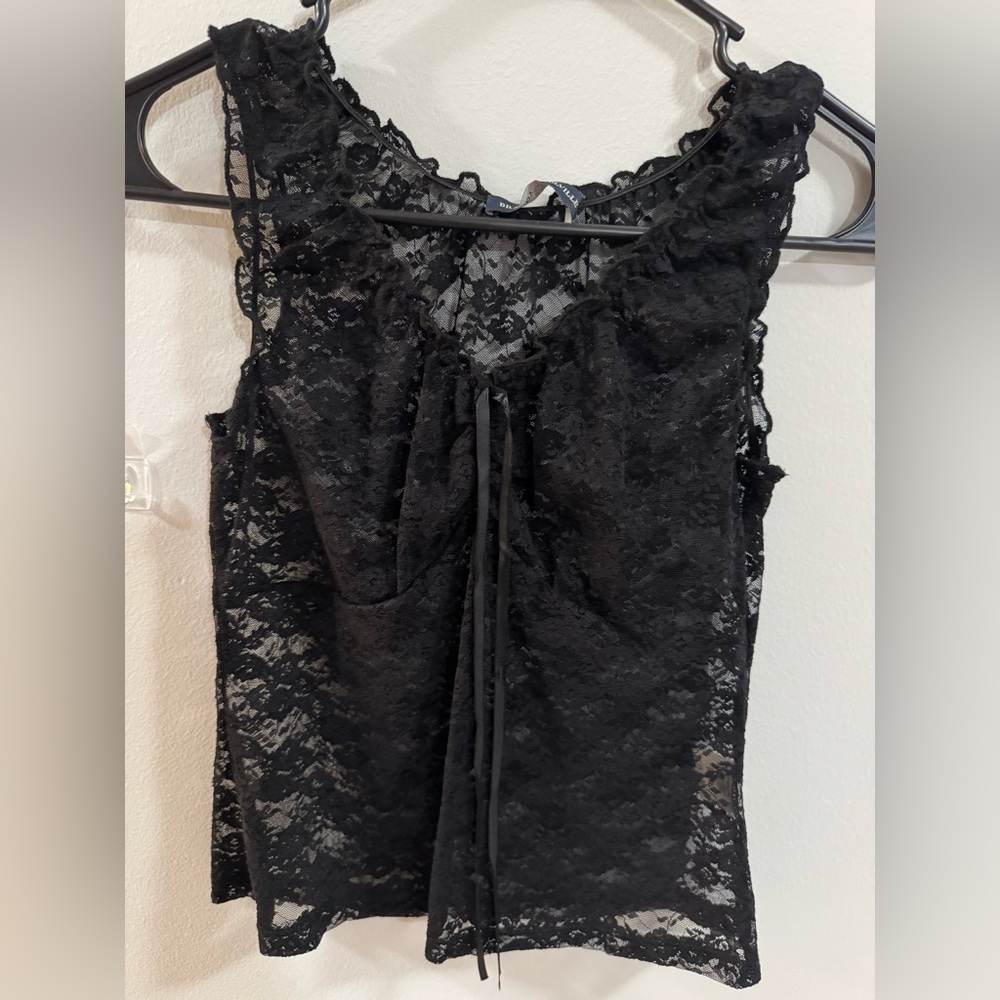 Brandy Melville Black Lace Camisole Top
